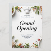 Restaurant Grand Opening Einladung (Vorne/Hinten)