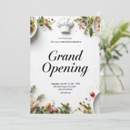 Restaurant Grand Opening Einladung