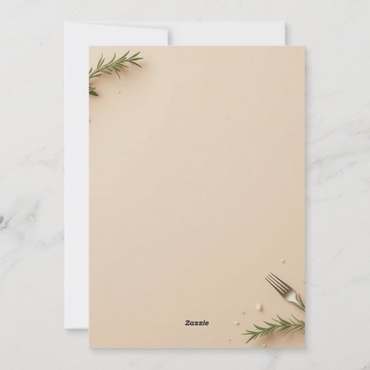 Restaurant Grand Opening Einladung (Rückseite)