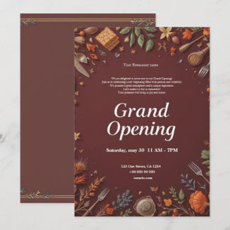Restaurant Grand Opening Einladung