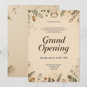 Restaurant Grand Opening Einladung