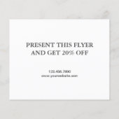 Restaurant Grand Opening Flyer (Rückseite)