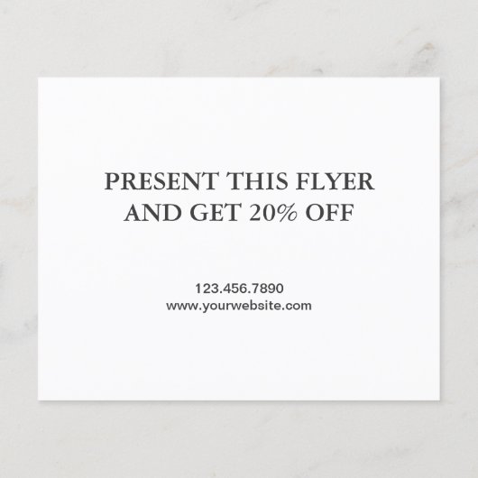 Restaurant Grand Opening Flyer (Rückseite)