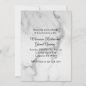 Restaurant Grand Opening Marmor Einladung (Vorderseite)
