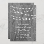 Restaurant Grand Opening Twinkle Lights Granit Einladung (Vorne/Hinten)