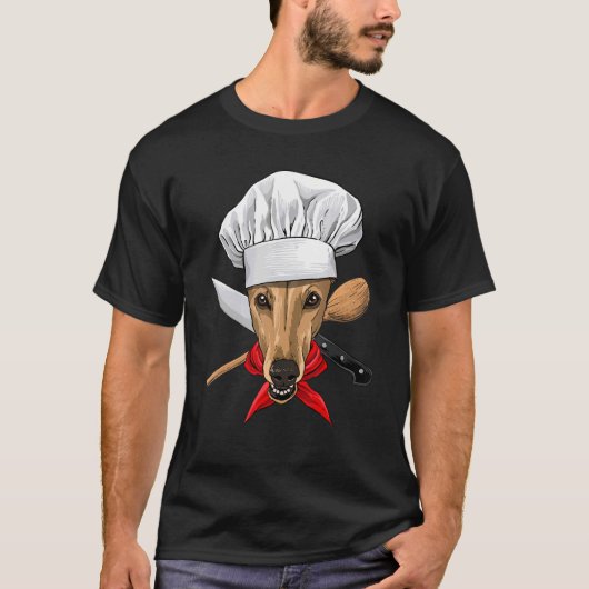 Restaurant Greyhound Koch Koch Haustier Dog T-Shirt (Vorderseite)