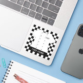 Restaurant Head Koch Weißer Thunfischplatz Aufkleber (Laptop mit iPhone)