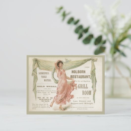Restaurant Holborn Postkarte (Stehend Vorderseite)