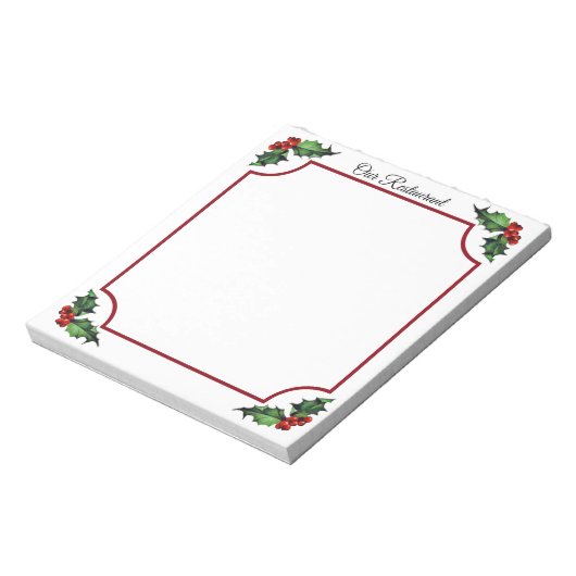 Restaurant Holiday Notizblock (Rotiert)