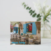 Restaurant in Alaçatı, Türkei Postkarte (Stehend Vorderseite)