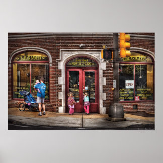 Restaurant - Italienische Bäckerei Poster