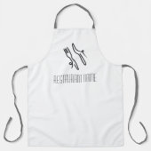 Restaurant-Kellner-Logo-Messer und Gabel Schürze (Vorderseite)