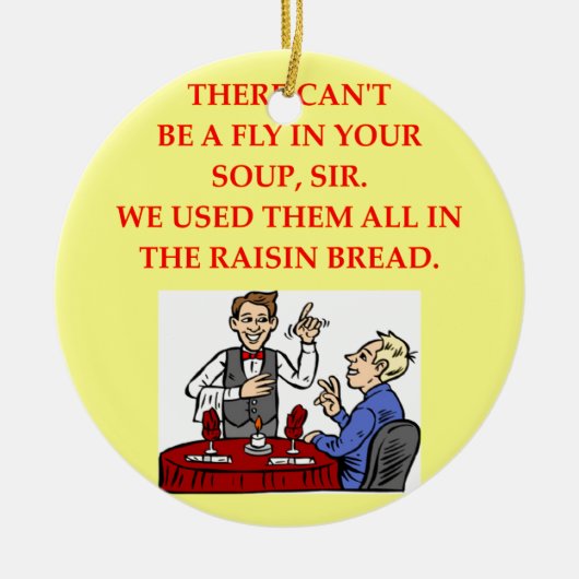 Restaurant Keramik Ornament (Vorne)