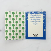 Restaurant Koch Artichoke Gemüsesche Catering Feiertagskarte (Innenseite)