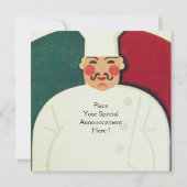 RESTAURANT KOCH COOKING PARTY Kulinarisches Angebo Einladung (Rückseite)