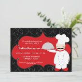 Restaurant Koch Einladung (Stehend Vorderseite)