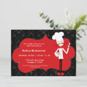 Restaurant Koch Einladung (Stehend Vorderseite)