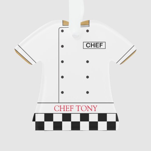 Restaurant Koch Jacket und Houses Uniform Ornament (Vorderseite)