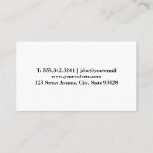 Restaurant Küche | Koch-Messer Visitenkarte (Rückseite)