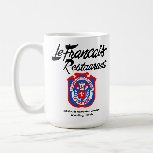 Restaurant Le Francais, Wheel, Illinois Kaffeetasse (Links)