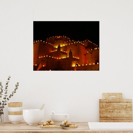 Restaurant Loretto mit Farolitos Poster (Küche)