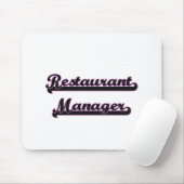 Restaurant-Manager-klassischer Job-Entwurf Mousepad (Mit Mouse)
