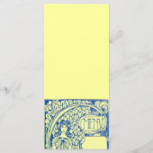 RESTAURANT MENU 2 RACK CARD MENÜKARTE (Rückseite)