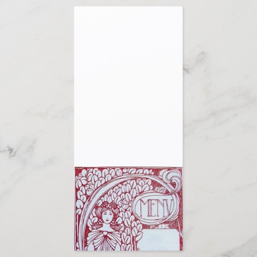 RESTAURANT MENU 2 RACK CARD MENÜKARTE (Rückseite)