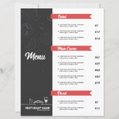 Restaurant-Menü-Flugblattvorlage (Vorderseite)