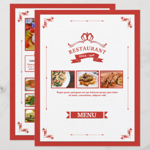 Restaurant-Menü-Flugblattvorlage