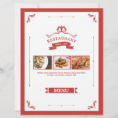 Restaurant-Menü-Flugblattvorlage (Vorderseite)