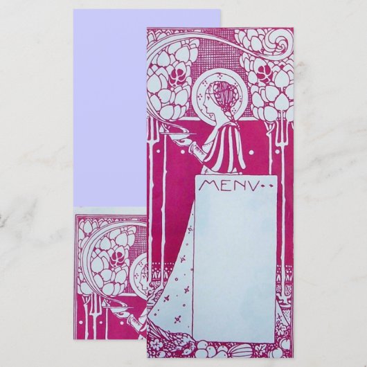 RESTAURANT MENU L RACK CARD MENÜKARTE (Vorne/Hinten)