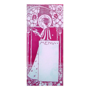 RESTAURANT MENU RACK CARD WERBEKARTE