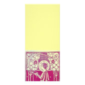 RESTAURANT MENU RACK CARD WERBEKARTE (Hinten)