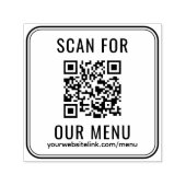 Restaurant Menu Website QR Code Permastempel (Design)
