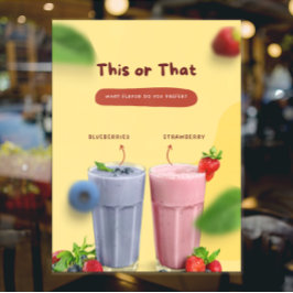 Restaurant Milk Shake Werbung Front Anzeige Fensteraufkleber