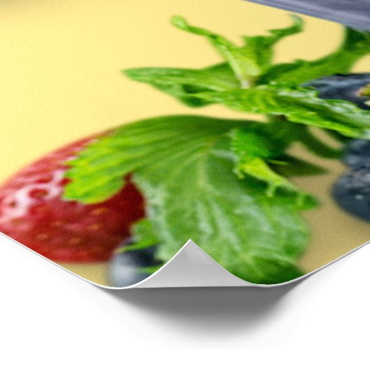 Restaurant Milk Shake Werbung Front Anzeige Poster (Ecke)