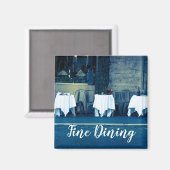 Restaurant mit feiner Küche und Gourmet-Küche Magnet (Vorderseite/Rückseite)