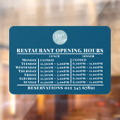 Restaurant mit individuellem Logo zum Mittagessen Fensteraufkleber (Blatt 2)