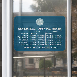 Restaurant mit individuellem Logo zum Mittagessen Fensteraufkleber