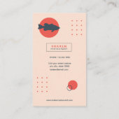 Restaurant mit Meeresfrüchten Visitenkarte (Rückseite)