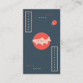 Restaurant mit Meeresfrüchten Visitenkarte (Vorderseite)