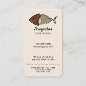 Restaurant mit Meeresfrüchten Visitenkarte (Vorderseite)