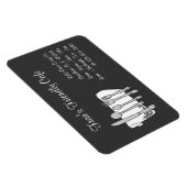 Restaurant mit Schwarz-weißem Ambiente Magnet (Rechte Seite)