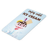 Restaurant mit Vintagem Eis Magnet (Linke Seite)