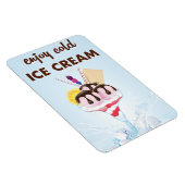 Restaurant mit Vintagem Eis Magnet (Rechte Seite)