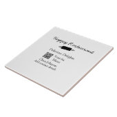 Restaurant Name Scan QR Menü hinzufügen Kontaktdat Fliese (Seite)