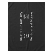 Restaurant Name Schwarz/Weiß Ihr Logo hier Tischdecke (Vorderseite)