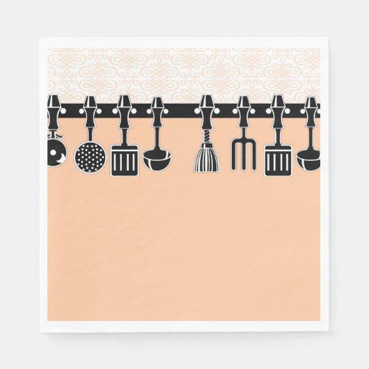 Restaurant Napkins mit Küchenzeile Serviette (Vorderseite)