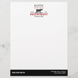 Restaurant oder sonstige Geschäfte Briefbogen